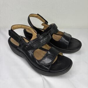 Clarks Artisan Unstructured Black Sandals Size US 8.5 M, comfy, casual, classic